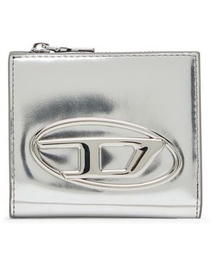 DIESEL Bi-Fold Card Holder - Metallic