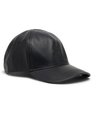 DIESEL Cappellino Da Baseball Spalmato Con Logo - Nero