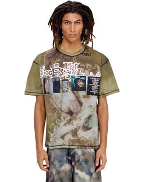 DIESEL Relaxed T-Shirt With All-Over Prints And Patches - Multicolour