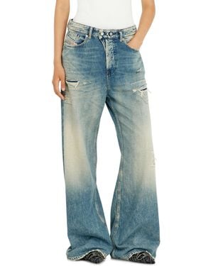 DIESEL Relaxed Jeans Low Waist 1996 D-Sire, Button Fly - Blue
