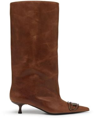 DIESEL D-Venus-Knee-High Boots - Brown