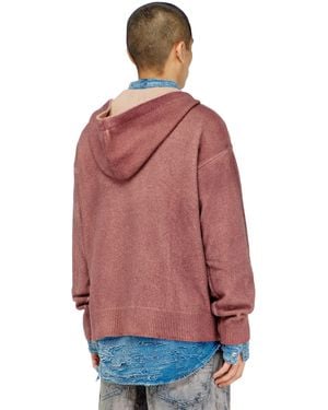 DIESEL Double-Dyed Hoodie - Red