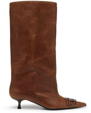 DIESEL D-Venus-Knee-High Boots - Brown