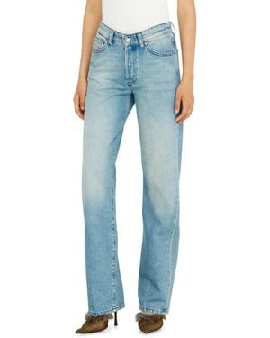DIESEL Regular Jeans High Waist 1971 D-Sent, Light, Button Fly - Blue