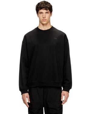 DIESEL Sweatshirt With Oval D Logo - Black