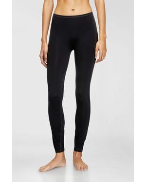 DIESEL Nylon Leggings With Cut-Out Back Oval D - Blue