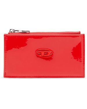 DIESEL Card Holder With Glossy Finish - Red