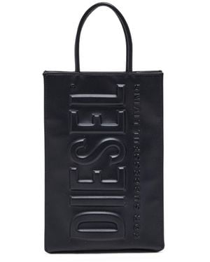DIESEL Dsl 3d Faux-leather Shopper Bag - Black