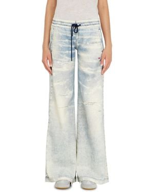 DIESEL Relaxed Low Waist 2078 D-Ainty Joggjeans, Light, Elastic Waistband - Blue