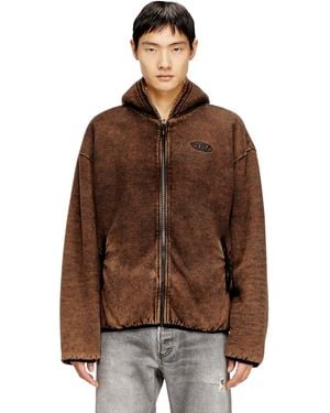 DIESEL Wendbare Kapuzenjacke Mit Reißverschluss - Braun