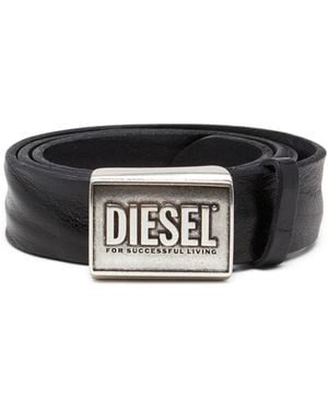 DIESEL レザーベルト - ブラック