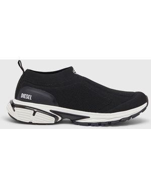 DIESEL Pro-V-Dense-Slip-On Knit Sock Trainers - Black