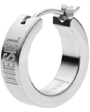 DIESEL Stainless Steel Hoop Earring - Blue