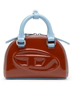 DIESEL 1Dr Dome-Slim Bowling Bag With Naplak Effect - Red