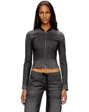 DIESEL Cropped Jacket - Black
