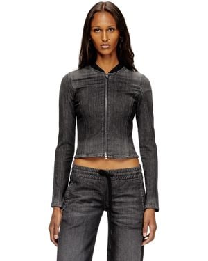DIESEL Cropped Jacket - Black