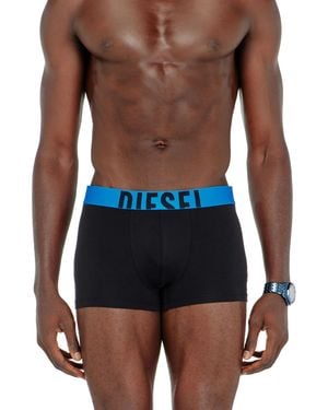 DIESEL Paquete De Tres Bóxers Ajustados De Algodón Elástico - Azul