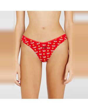 DIESEL Set Da Tre Slip Con Stampa Natalizia - Rosso