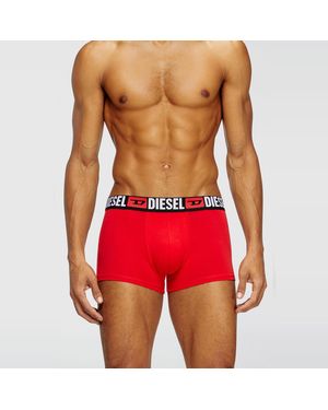 DIESEL Three-Pack Of All-Over Logo Waist Boxers - Multicolour