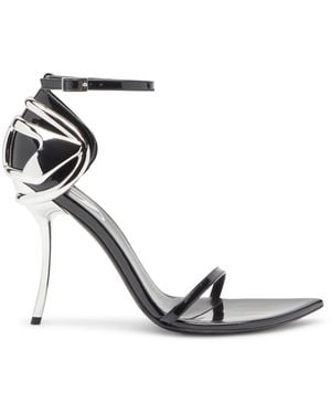 DIESEL D-Ten & Half-Stiletto Sandals - White