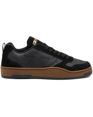 DIESEL S-Ukiyo-Sneaker in pelle e suede - Nero
