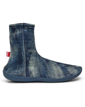DIESEL D-Shock Bt-Socks Boots - Blue