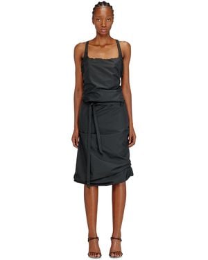 DIESEL Open-Back Apron Dress - Black
