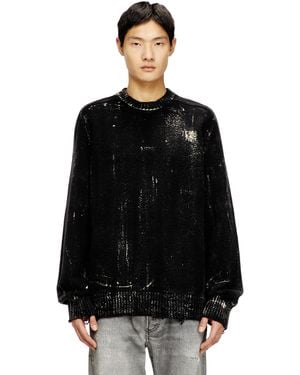 DIESEL Distressed Jumper - Black