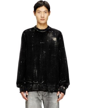 DIESEL Distressed Jumper - Black
