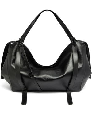 DIESEL D-One-Bolso Duffle De Piel - Negro