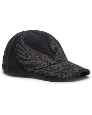 DIESEL Baseballkappe Mit Phoenix-Stickerei - Schwarz