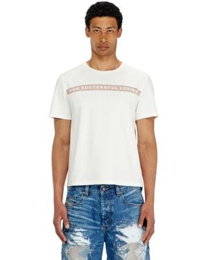 DIESEL T-Shirt With For Successful Loving Logo - White