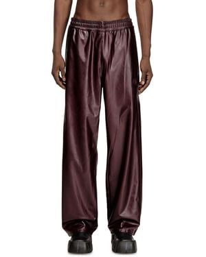 DIESEL Trousers With Logo - Red