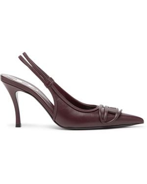 DIESEL D-Venus-Burgundy Slingback Pumps - Brown