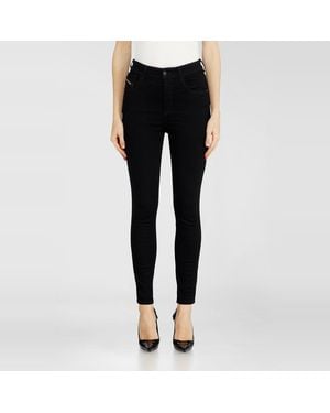 DIESEL Skinny Jeans High Waist 1984 Slandy-High, /Dark, Zip Fly - Black
