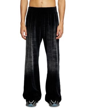 DIESEL Faded Velvet Track Pants - Black