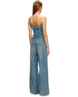 DIESEL Tuta a fascia in denim - Blu