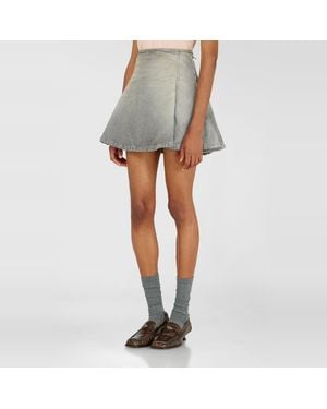 DIESEL Rock Aus Distressed Fischgrät Denim - Weiß