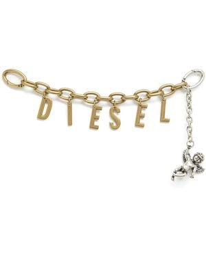 DIESEL Charm De Letra Metálica Con Querubín - Multicolor