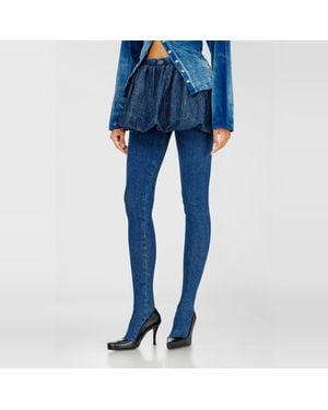 DIESEL Kurzer Bubble-Rock Aus Denim - Blau