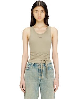 DIESEL Crop Top With Wrap-Around Design - Multicolor