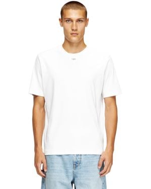 DIESEL Regular T-Shirt With Crew Neck And Oval D - White