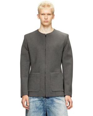 DIESEL Collarless Jacket - グレー