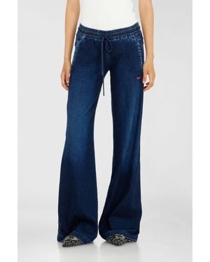 DIESEL Relaxed Low Waist 2078 D-Ainty Joggjeans, Dark, Elastic Waistband - Blue