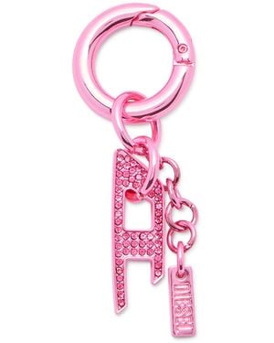 DIESEL Charm With Rhinestone D Charm - Pink