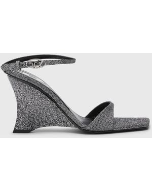 DIESEL D-Amber-Wedge Sandals - White
