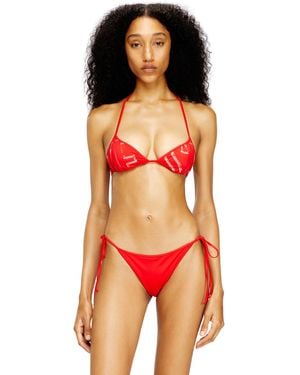 DIESEL Haut De Bikini Avec Imprimé Graphique - Orange