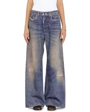 DIESEL Relaxed Jeans Low Waist 1996 D-Sire, Dark, Button Fly - Blue