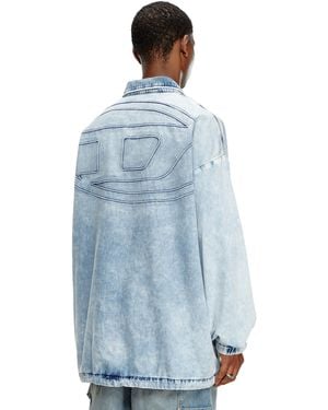 DIESEL Jeansjacke Mit Oval D - Blau