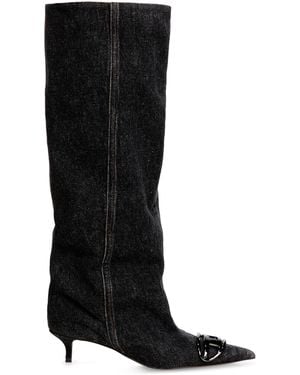 DIESEL D-Venus-Slouchy Knee-High Boot - Black